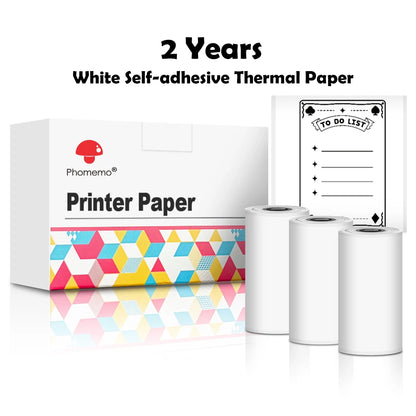 Compact T02 Mini Thermal Printer - Portable Pocket Label Maker for DIY Stickers & Custom Labels